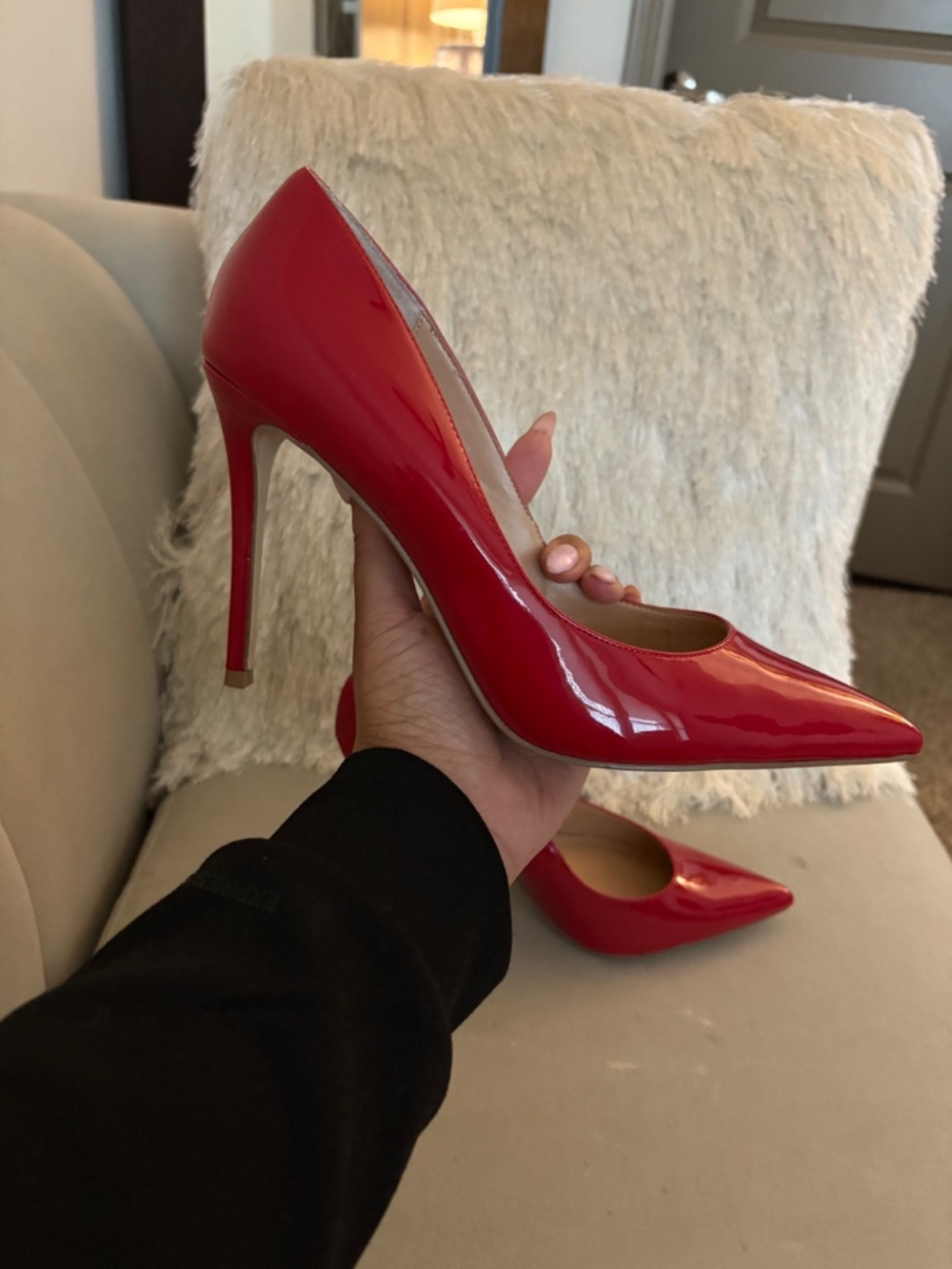 Red Steve Madden stilettos size 11 - Picture 2 of 3